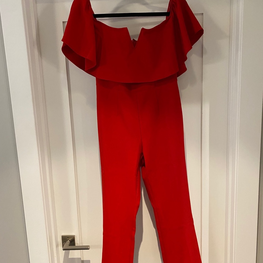 Jumpsuit, off the shoulder